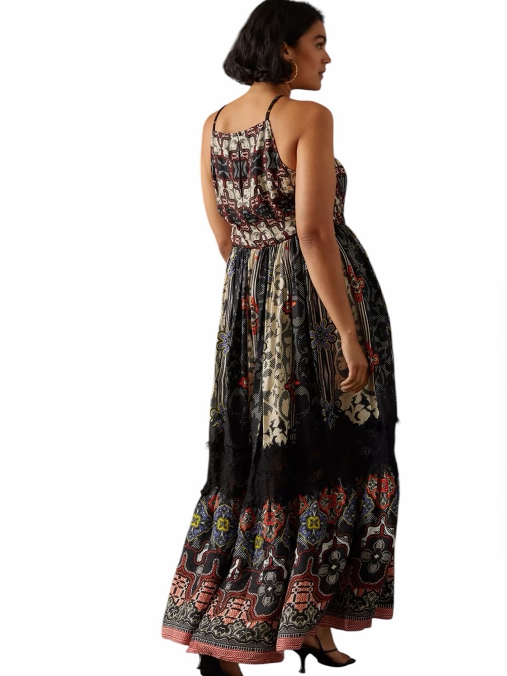 NWT Anthropologie Bhanuni by Jyoti Tiered Maxi Dress Bohemian - Picture 2 of 14